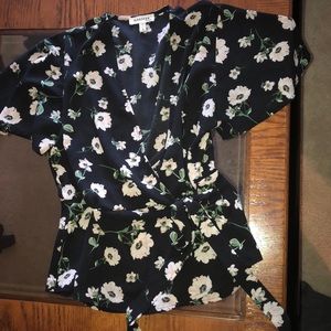 Wrap up kimono style top